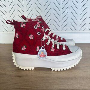 ✨Converse Run Star Hike Platform Sz 6 Men's shoes Cross Stitch Roses A14885C✨